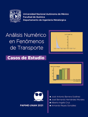 cover image of Análisis numérico en fenómenos de transporte. Casos de estudio
